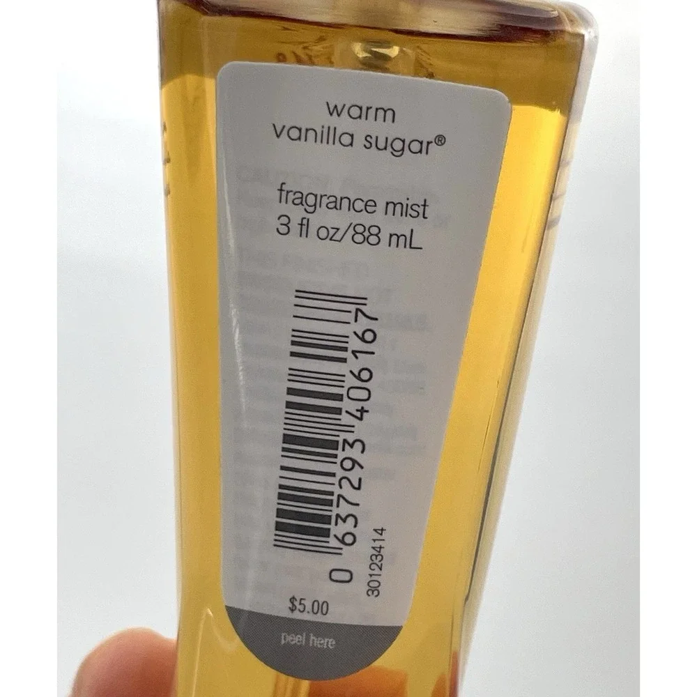 Bath & Body Works Warm Vanilla Sugar Fragrance Mist Lot of 2‎ Travel Size 3 oz